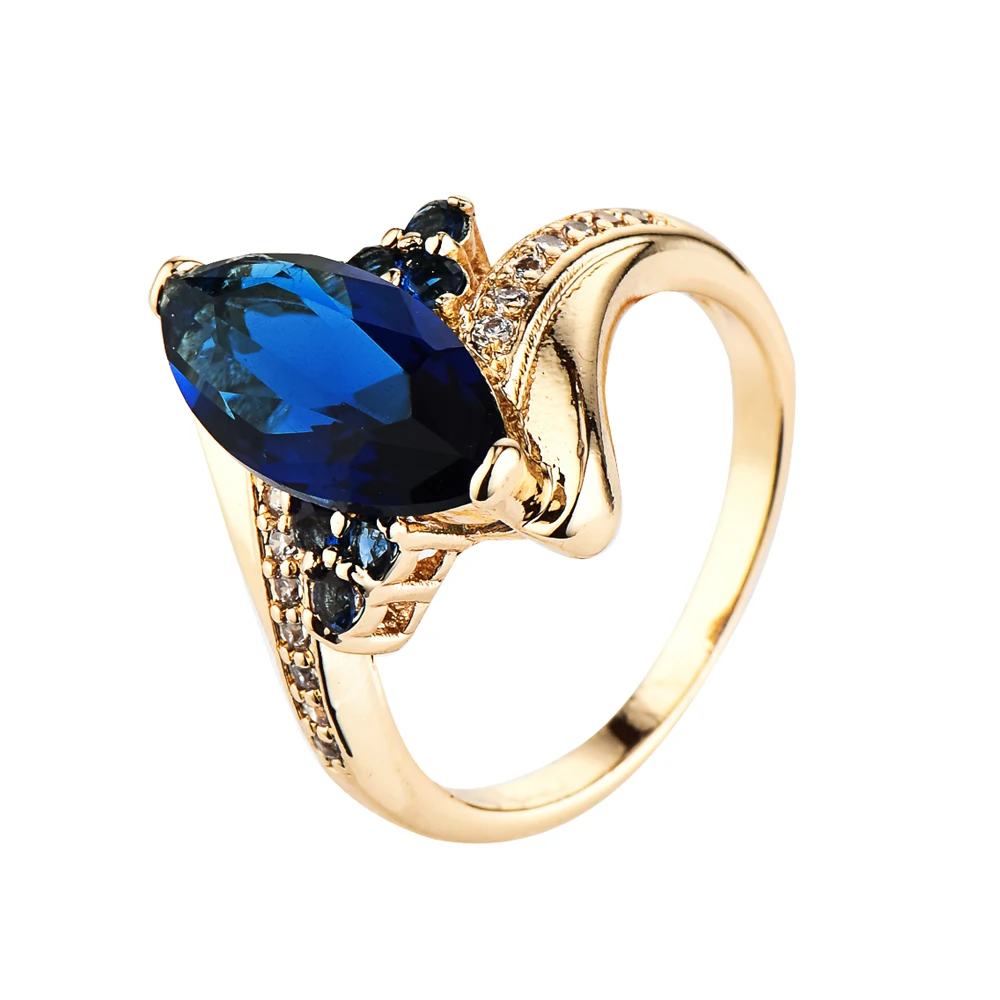 Oval shape thin and glossy personality wedding ring