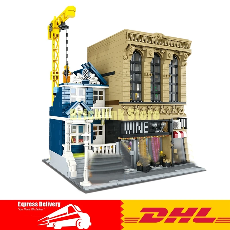 

IN Stock LEPIN 15035 2841Pcs Creative MOC The Bars and Financial Companies Set Children Educational Building Blocks Bricks Toys