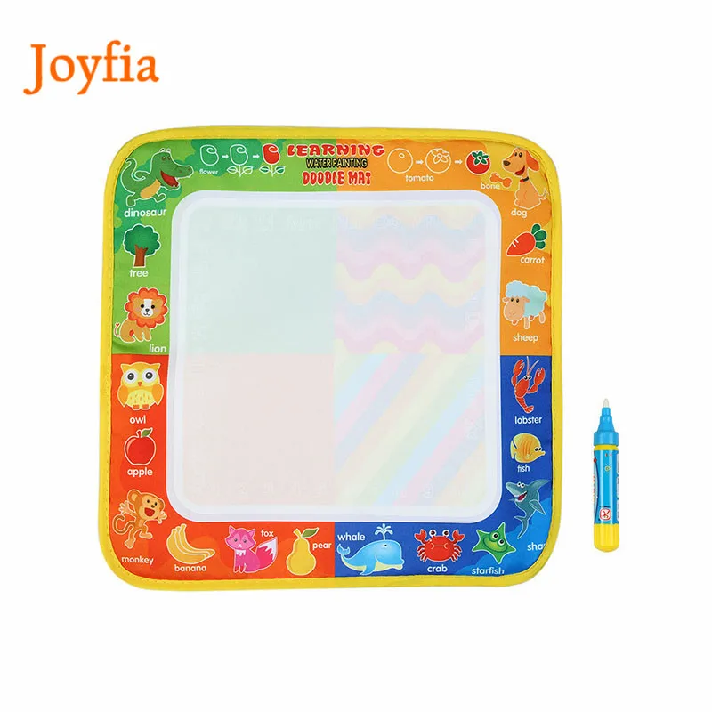 

Reusable Magic Water Drawing Board Cloth Mat with Painting Pen Coloring Toys Creation for Children Education Toy Gift >