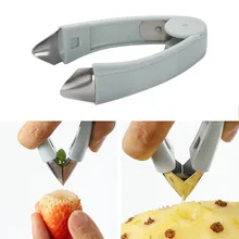 Горячий корпус клубники удалить фруктовый стебель клип кухонный лист фрукты и инструмент для овощей
