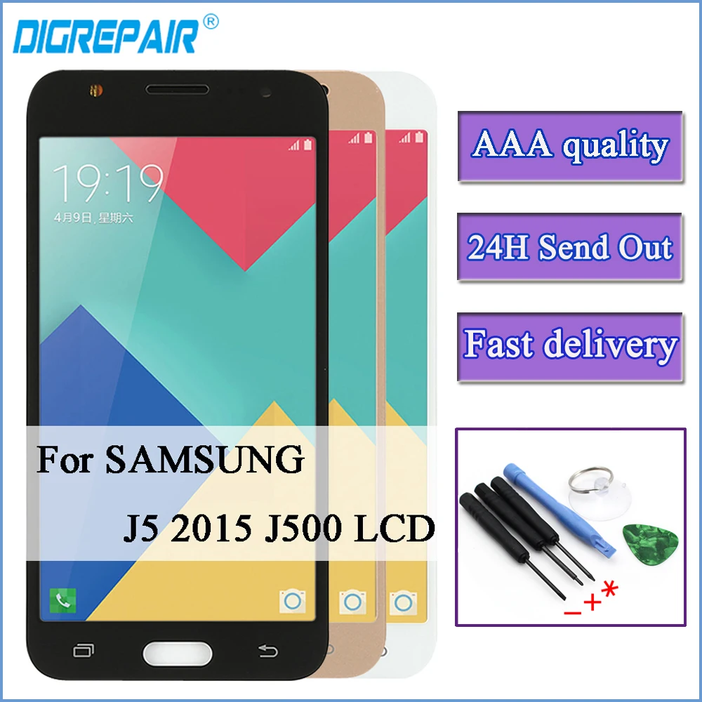 

For SAMSUNG J5 2015 lcd J500 J500F J500FN J500M J500H display Touch Screen Digitizer For Samsung Galaxy J5 2015 display j500 lcd