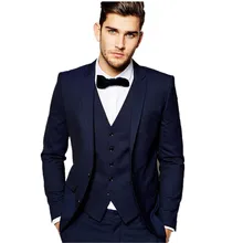 Новые привлекательные мужские костюмы, парадный смокинг для жениха, деловые костюмы для отдыха на заказ(пиджак+ брюки+ жилет+ галстук+ носовой платок