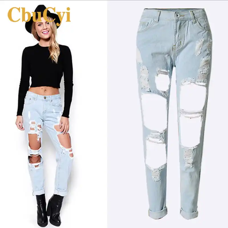 scratch jeans and top