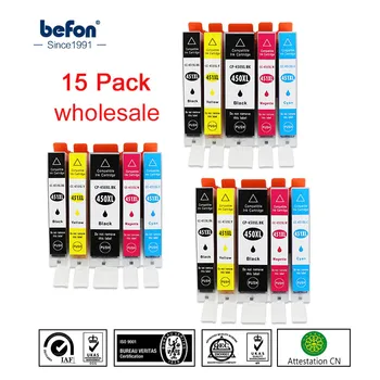 

befon 15 Pack 450XL 451XL Ink Cartridge Replacement for Canon PGI 450 CLI 451 PGI450 for Canon PIXMA MG6440 MG7140 Ip7240 MX924