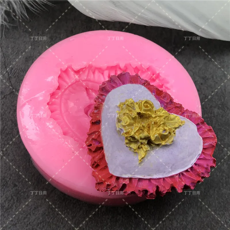 Lovely Heart Shaped Silicone Chocolate Cake Candy Lollipop Lolly Baking Mould Ice Mold decorating tools | Дом и сад