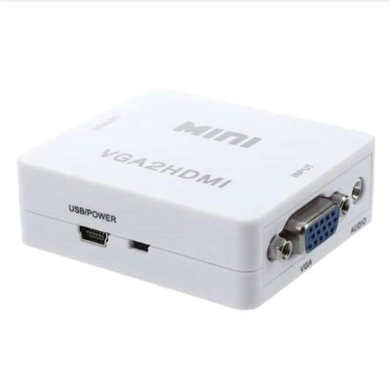  Dehyaton HD 1080 P Audio VGA A HDMI HD HDTV Video Converter Box Adattatore Con Cavo HDMI Per PC Del