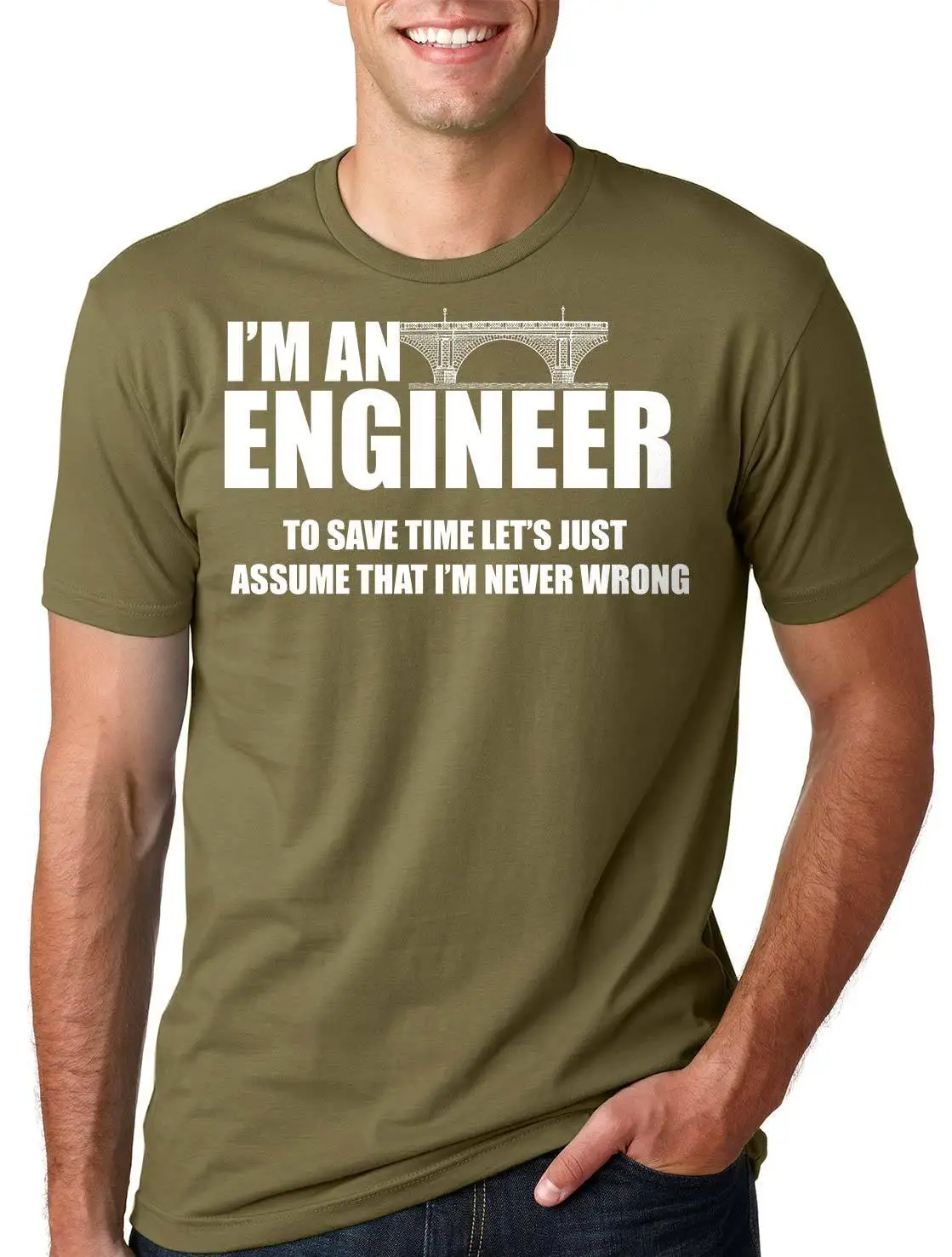 2019 Fashion Summer Style Engineer Bridge T shirt Funny Engineer Tee