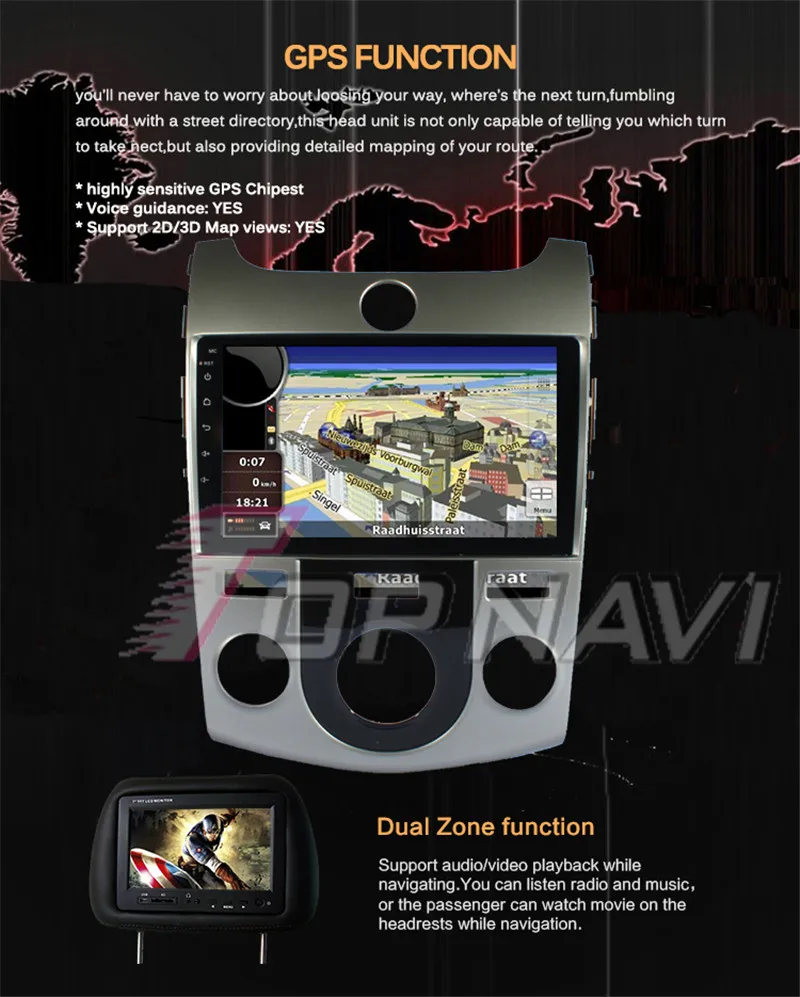 android 8.0 For KIA Forte 2010