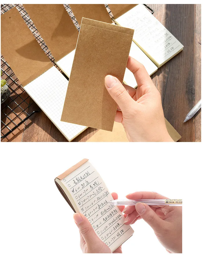 Карман крафт Бумага блокнот для заметок канцелярские Скрапбукинг Memo Notes To Do List Tear контрольный список блокнот