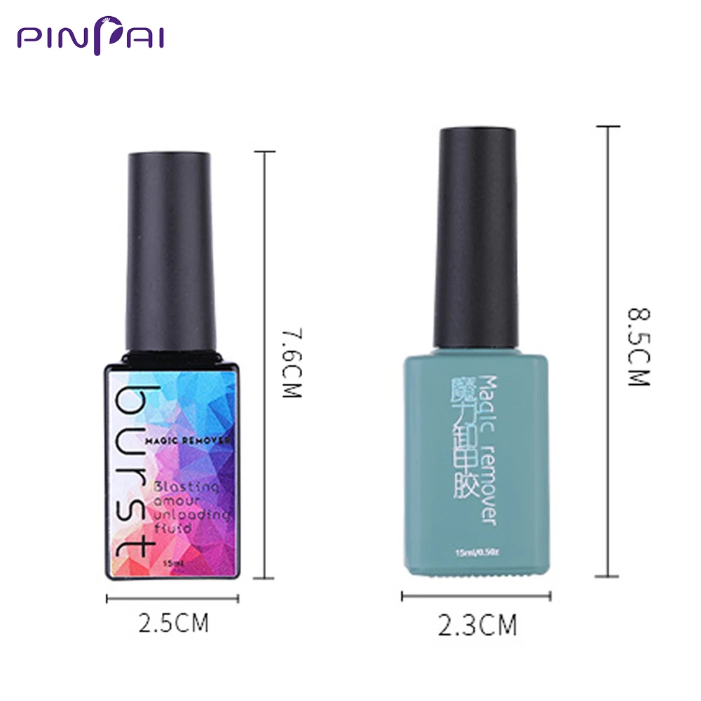 Pinpai Burst Magic Remove UV Nail Gel Polish Magic Remover Soak off Nail Art Primer Acrylic Clean Degreaser For Nail Lacquer 6