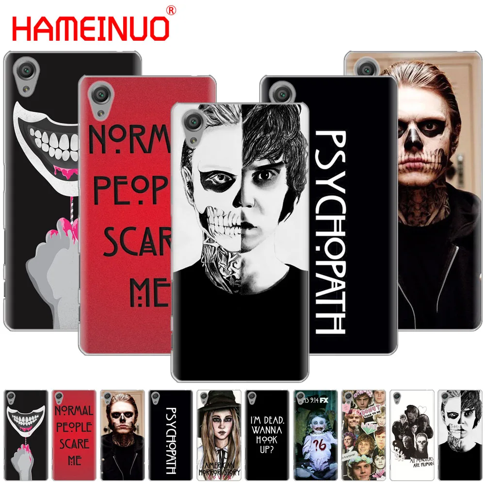 

HAMEINUO psychopath evan peters horror Cover phone Case for sony xperia C6 XA1 XA ULTRA X XP L1 X compact XR/XZ/XZS PREMIUM