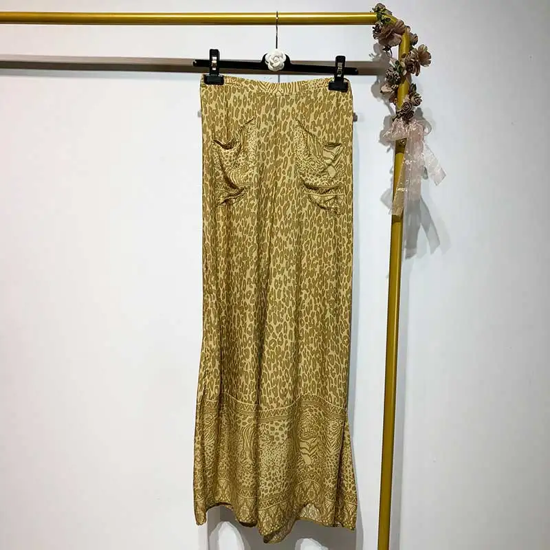 pants УКОРОЧЕННЫЙ ТОП новая леопардовая расцветка, летний топ и длинные рукава с v-образным вырезом с галстуком-бабочкой; пикантная обувь для женщин топ пляжная блузка одежда E21 - Цвет: pants