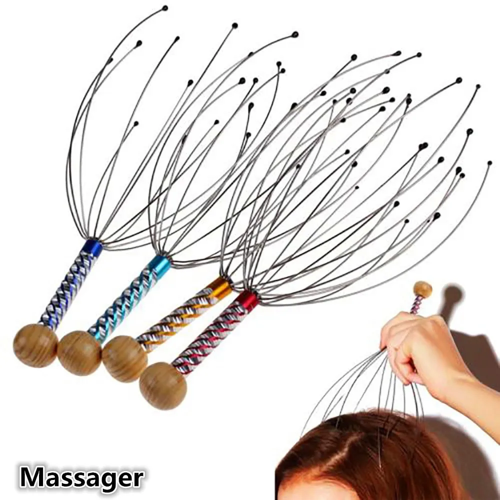 Голова волос удерживает кожу головы оборудование для ухода за шеей снятие стресса Расслабляющий массажер для женщин галстук волос кольцо веревка конский хвост HolderF7.4 - Цвет: Silver