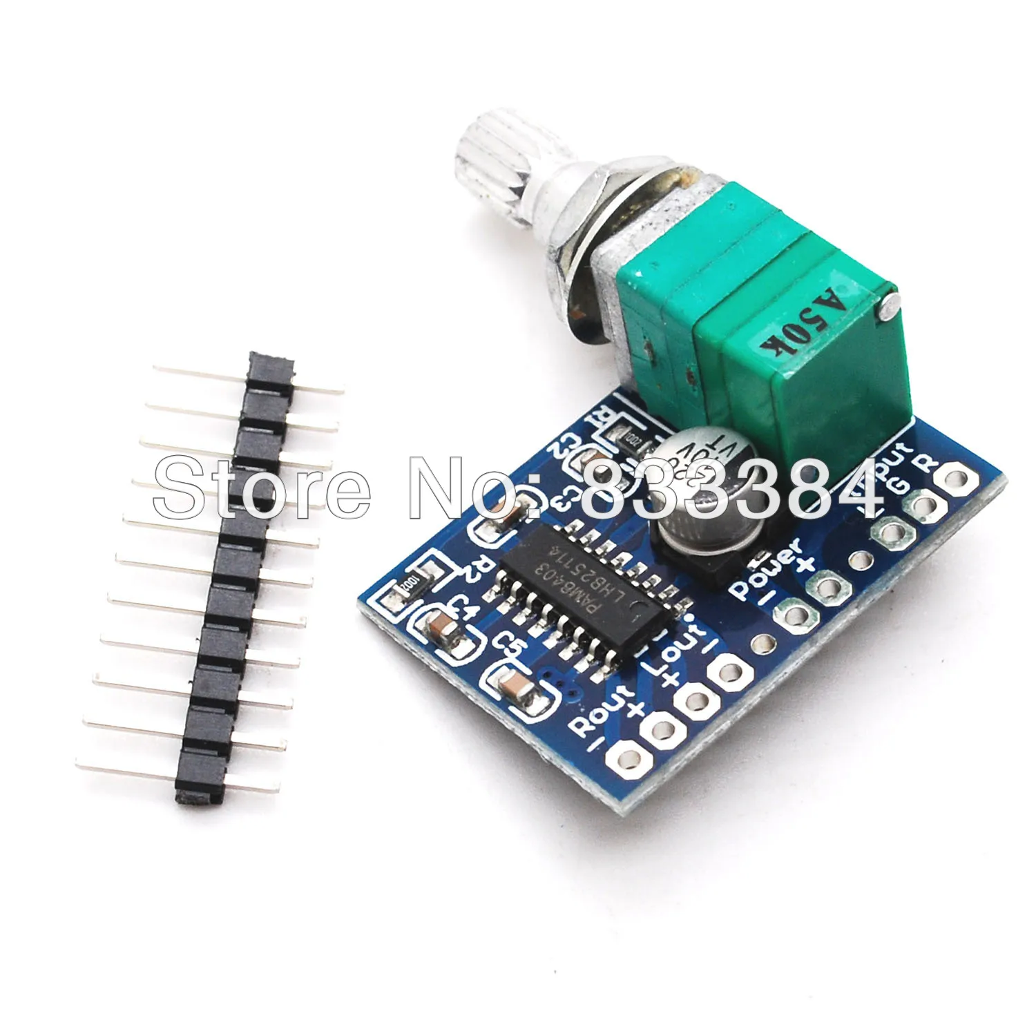

PAM8403 5V Mini Digital Power Audio Amplifier Board Support USB Power supply 2 Channel 3W+3W free shipping