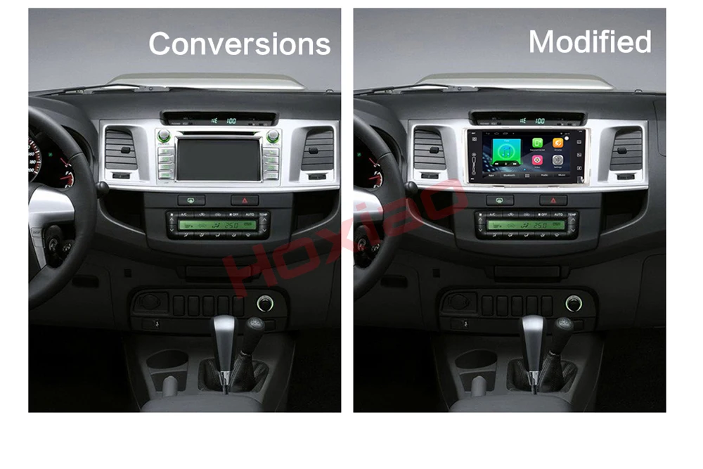 Clearance Hoxiao Android 8.1 for Toyota HILUX 2008-2014 GPS HD multimedia player map navigation WIFI ROS BT no DVD 7 inch oneDIN car radio 2