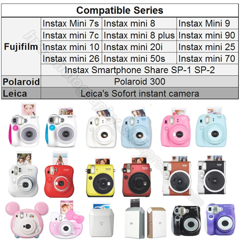 Fujifilm Instax Mini мгновенная белая пленка 20-100 лист+ Бесплатные маркеры для Instax Mini 9 8+ 7s 70 90 25 50s камера SP-2 1 принтер