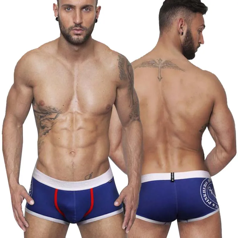 

Men Underwear Boxers Brand Pink Hero Fashion Pure Cotton Anchor Underpants Knickers Sexy Boxer Shorts Male Underwear Slip Homme