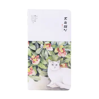 

2 PCS of New Blank Sketchbook Diary Drawing Graffiti Painting Sketchbook 80 Sheet Vintage Cat Notebook, Camellia