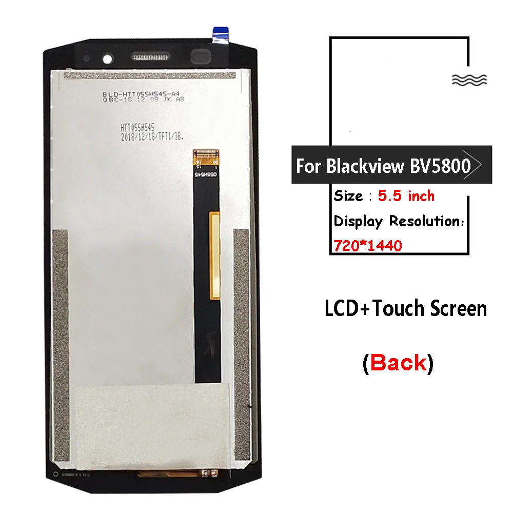 Для Blackview BV5800 ЖК-дисплей+ кодирующий преобразователь сенсорного экрана в сборе для Blackview BV 5800