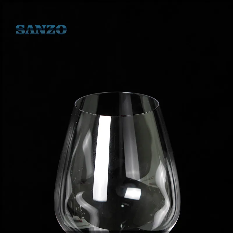 lead free crystal wine glass handmade blown crystal red wine glass dinner wedding wine glass detail 04