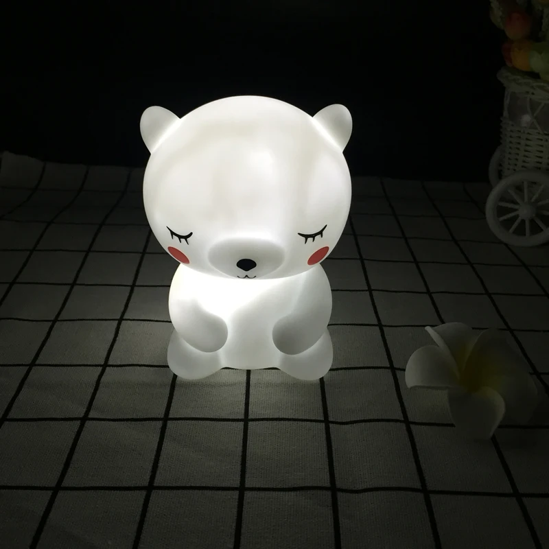 Lovely LED Panda Night Lights Soft Light Black White Baby Pillow Bedroom  Feeding Bedside Lamp Holiday Decor Lighting (16)