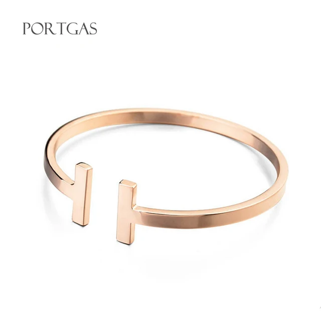 High Fashion Designer Bracelets For Women Stainless Steel Open High Fashion Designer Bracelets For Women Stainless Steel Open Bangle 2017 T Bangles Smooth Arm