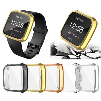 

360 Degree Protection Cover For Fitbit Versa Lite 2 Band Case Plating For FitBit Versa Lite 2 Accessories Screen Protective Case