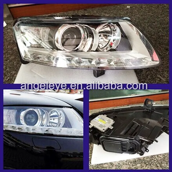 

For Audi A6L LED head lamp 2005 - 2011 year LED headlight with D3S HID kit