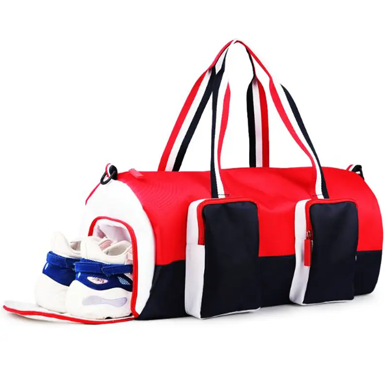 Large Gym Bags Waterproof Women Sport Bags With Compartment Nylon Outdoor Travel Bags Hand Luggage Girl Fitness Shoulder Bags Large Gym Bags Waterproof Women Sport Bags With Compartment Nylon Outdoor Travel Bags Hand Luggage Girl Fitness Shoulder Bags