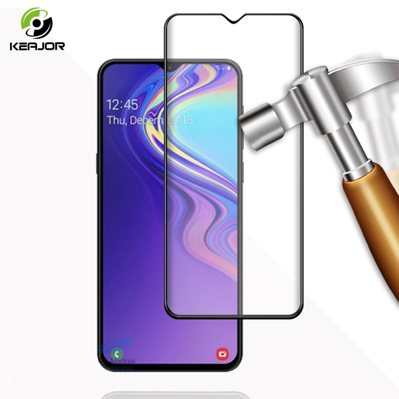 

Keajor Full Cover Glass For Samsung Galaxy M20 Tempered Glass HD Transparent Film Screen Protector For Samsung Galaxy M20 Glass