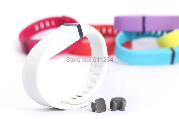 DHL 500 шт/партия 13 цветов Замена резины с металлические застежки для Fitbit гибкий браслет на запястье без трекера