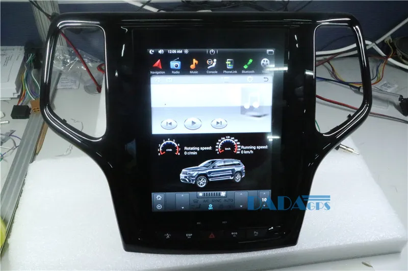 Excellent Tesla Style 10.4 inch Android6.0 Car Radio GPS Navigation for JEEP Grand Cherokee 2013-2017 Vehicle Multimedia Car Stereo no DVD 10