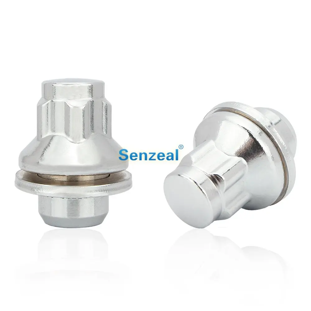 Senzeal 4 шт. легированная сталь M12 x1.5 противоугонные закрытые гайки для колес w/шайба маг сиденье с ключом для Toyota автомобиля Блокировка колес гайки