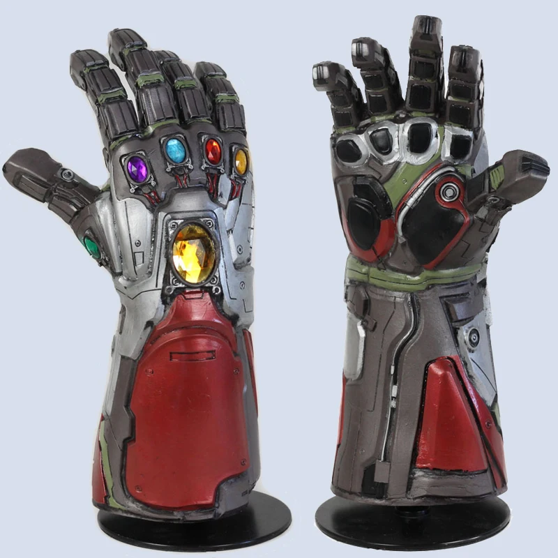 

The Avengers 4 Endgame Marvel Superhero Hulk Cosplay Arm Thanos Latex Gloves Iron Man Infinity Gauntlet Kids Adult Cosplay Prop