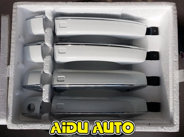 Для Audi A4 S4 b8 B9 A5 8 Вт A6 C7 S5 Q5 CHROME дверные ручки 4 шт./упак