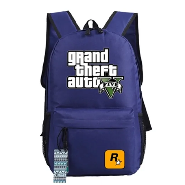 Game Grand Theft Auto GTA5 Backpack School Bag Boys Girls Cosplay Gift