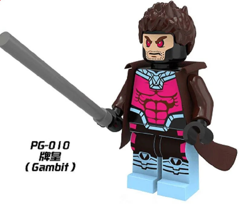 

PG010 Single Sale Building Blocks Super Heroes Space Wars Gambit Bricks Assemble Education Learning Toy for Children Gift