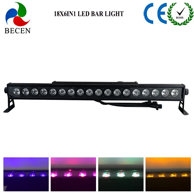 Водонепроницаемый IP65 14x18 Вт 6в1 светодиодный настенный размытый свет dmx512 dj