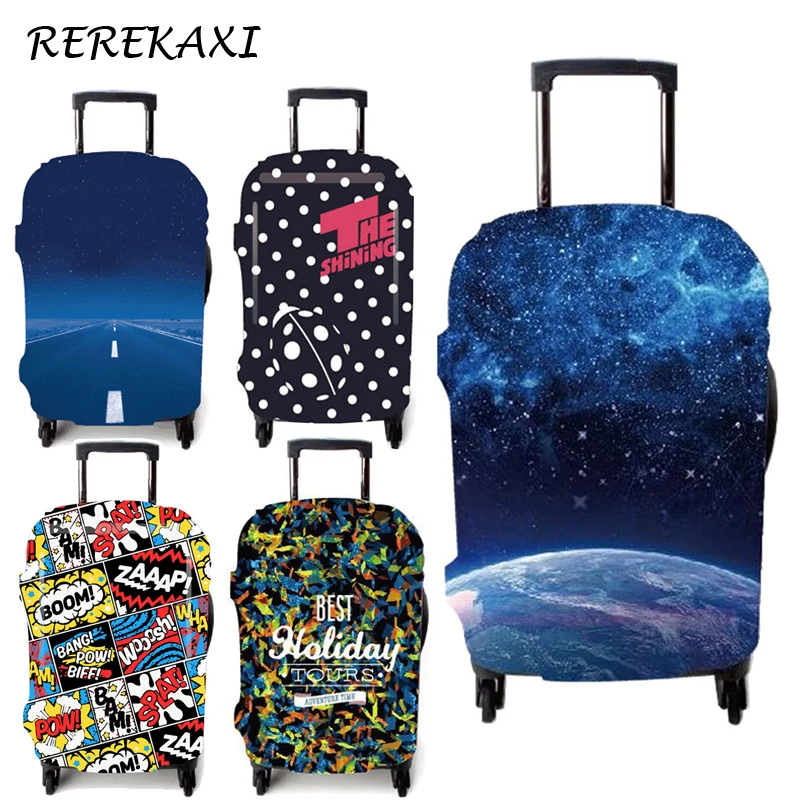 

REREKAXI Luggage Cover Suitcase Elastic Protection Covers 18-32 Inch Trolley Trunk Baggage Case Cover Travel Accessories