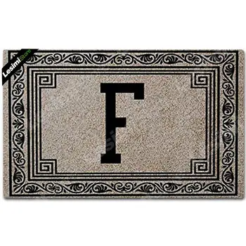 

Wedding Party Pretty Gift Doormat Couples Family Name Printing Initial Letters Bride and Groom Welcome Door Mats Room Decor Pad