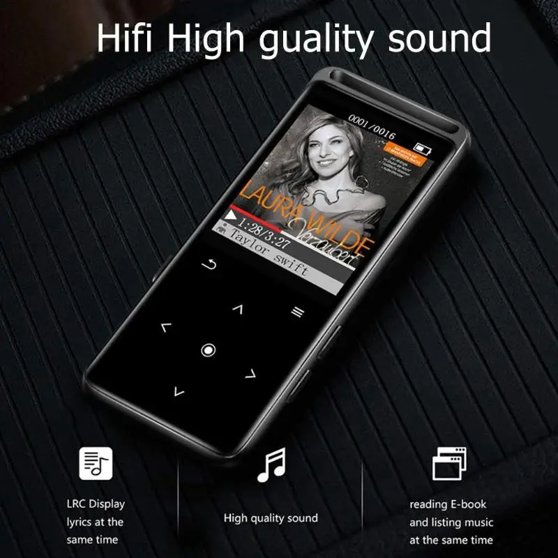 BENJIE M6 Bluetooth 5,0 MP3 плеер 16 Гб HiFi аудио Walkman с fm-радио электронная книга диктофон портативный MP3 музыкальный плеер