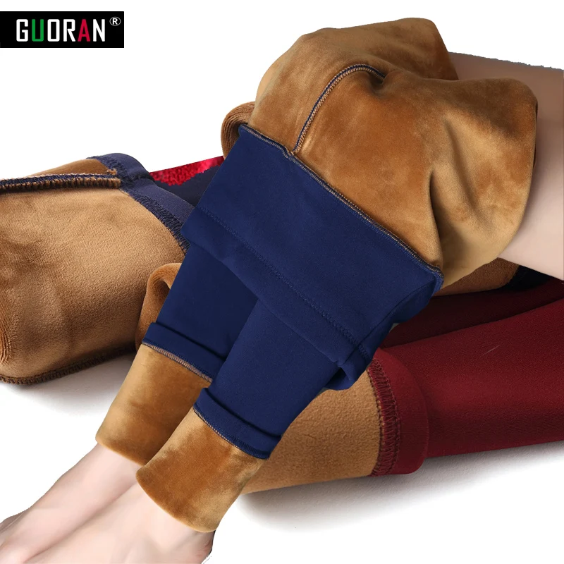 Warm Fleece Pencil Pants Women 2016 Winter Slim Leggings