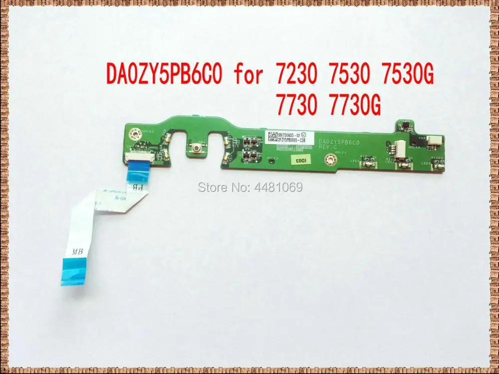 Для Acer Aspire 7230 7530 7530g 7730 7730g DA0ZY5PB6C0 плата кнопки питания REV: C | Компьютеры и офис