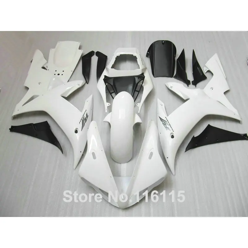 

MOTOMARTS High quality ABS Fairing kit for YAMAHA R1 2002 2003 white black fairings set Full injection molding YZF R1 02 03 YZ8
