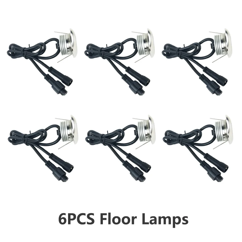 6PCS IP65 Waterproof 1W Floor Lamps For Shopping Mall LED Square Path Buried Yard Spot Walk Way Park And Lights | Лампы и освещение