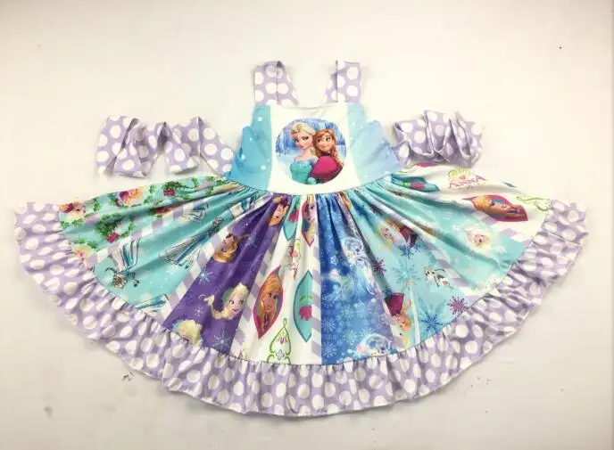 

baby girls cartoon pattern dress sleeveless twirl dress boutique girls dresses