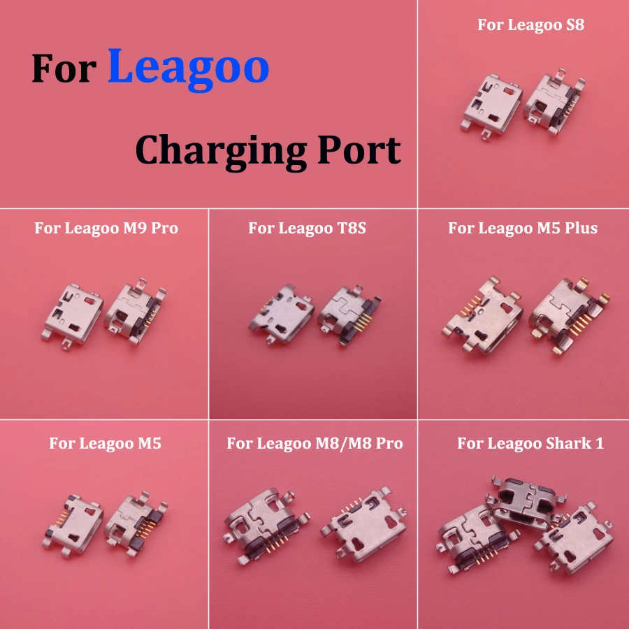 5 шт. для Leagoo M5 Plus S8 T8S M9 Pro M8 PRO shark 1 порт зарядки Mini Micro USB разъем|charging port|phone charging portusb