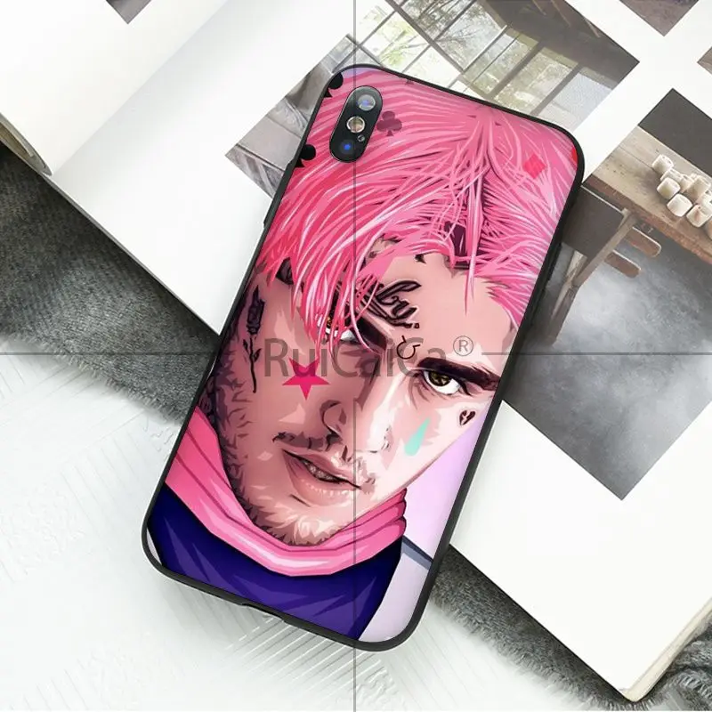 Ruicaica рэпер Lil Peep черный мягкий чехол для телефона для iPhone 5 5Sx 6 7 7plus 8 8Plus X XS MAX XR