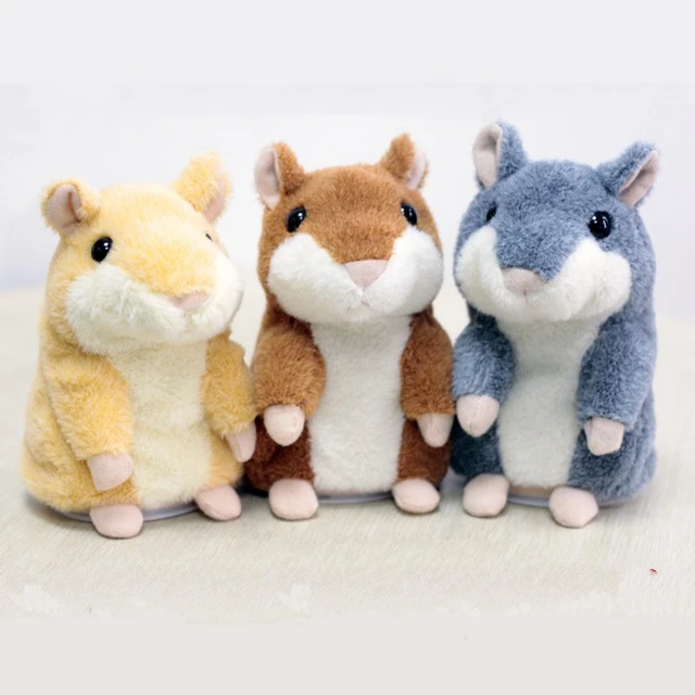 New Lovely Talking Toy Hamster Plush Toy Sound Record Speaking Hamster