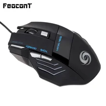 Игровой Мышь Проводная 1200/1600/2400/3200/5500 Точек на дюйм регулируемый 7 Кнопка проводной мыши оптоэлектронные для портативных ПК Тетрадь